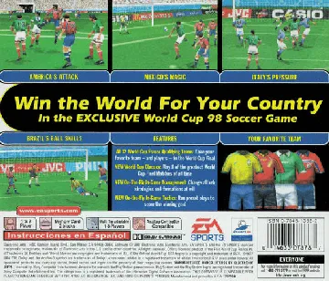 World Cup 98 (US) box cover back